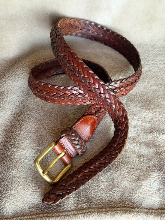Coach Accessories - Coach vintage Braided Leather Belt cognac Brown 36” 90cm